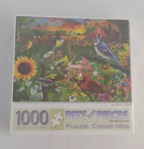Bits and Pieces - Sunflower and Songbirds 1000 Piece Jigsaw Puzzles for Adults - - Picture 1 of 2