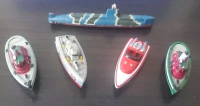 Vintage Micro Machines Lot Boats Submarine Sea Craft Military Tug Speedboat Ship - Image 1 of 4