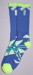 NBA FBF Basketball Socks Chief Crew Purple/Neon Yellow - Picture 1 of 1