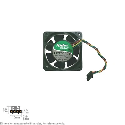 Fan Muffin Cooling DC 12V DC12V 12VDC  60mm 60x60x25 Nidec TA2250DC B35200-35 - Image 1 of 3