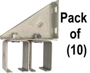 (10) Pack Stanley Double Box Rail Bracket Brackets N104-786 Supports - Picture 1 of 3