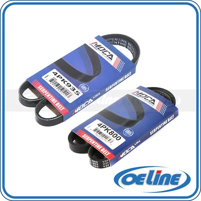 EPDM For 91-94 Geo Tracker 2 Serpentine Drive Belt Set Alt-ac & Power Steer - Image 1 of 4