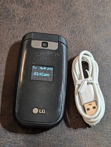 LG Cell Phone - LG 442BG (Tracfone Wireless) Black 2GB Flip Phone - Picture 1 of 6