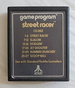ATARI GAME PROGRAM STREET RACER CX-2612 CARTRIDGE - FREE SHIPPING - Picture 1 of 1