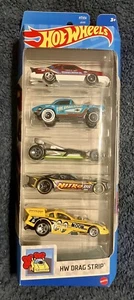 2024 Hot Wheels - HW Drag Strip 5 Pack - '88 T-Bird, '62 Corvette, Moon Dragster - Picture 1 of 2