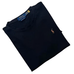 Polo Ralph Lauren Men's Custom Slim Fit Crew Neck Cotton T-Shirt_Black - Picture 1 of 4