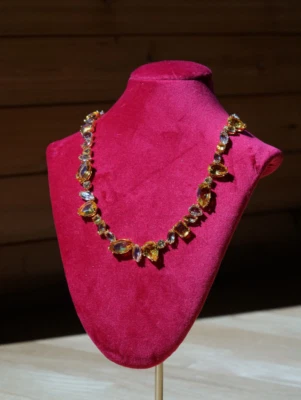 Collar Swarovski Gema Cristal Amarillo, Chapado en Tono Dorado 5652800 Foto 1 de 4