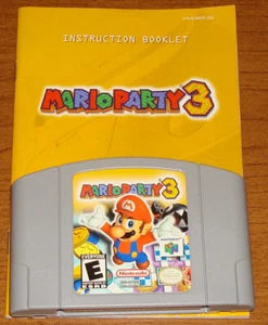 Dezember 2000 Nintendo 64 Mario Party 3 USA Edition Cartridge und Handbuch getestet - Bild 1 von 16
