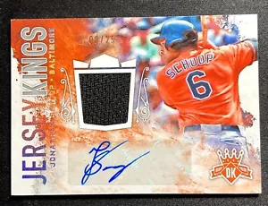 2017 Diamond Kings Jersey Kings Jonathan Schoop Autograph 8/25 Relic Orioles - Bild 1 von 2