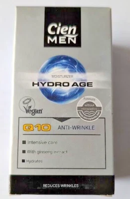 Cien Men Moisturizing Cream Anti-Wrinkle Vegan 50ml  New - Image 1 of 4