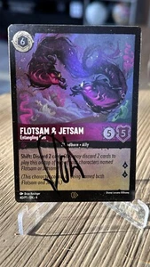 Disney Lorcana TCG Flotsam and Jetsam Entangling Eels 40/P1 Foil Promo Card SIGN - Picture 1 of 2