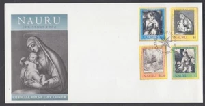 NAURU 2002 FDC CHRISTMAS RELIGIOUS ART (ID:159/D61936) - Picture 1 of 1