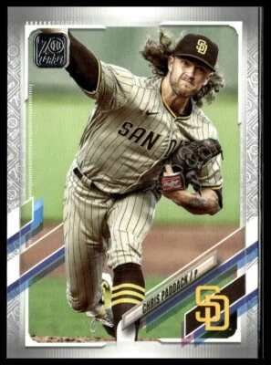 2021 Topps 259 Chris Paddack San Diego Padres Platinum Anniversary 10/70 - Image 1 of 2