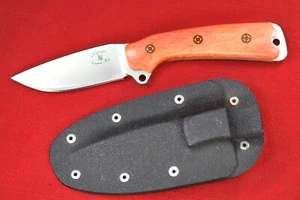 Busse Custom SAR3 Variant .17" Satin Blade, Pink Giraffe Bone Handle w/sheath - Picture 1 of 14