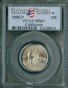 2005 P CALIFORNIA QUARTER PCGS MS67 SF . - Picture 1 of 2