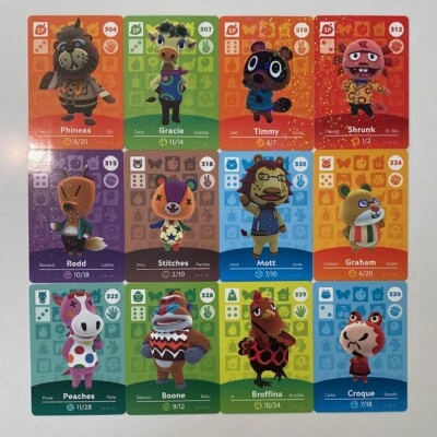 Cartões amiibo Animal Crossing série 4 - escolha seus cartões - Imagem 1 de 4
