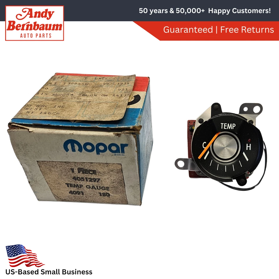 Panel de instrumentos Plymouth Dodge Chrysler 1979-1983 medidor de temperatura 4051297 nuevo de stock Foto 1 de 4