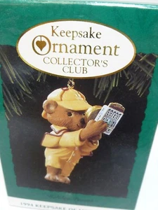 Collector's Club 1994 Hallmark Andenken Weihnachtsschmuck Holiday Pursuit Bär - Bild 1 von 1