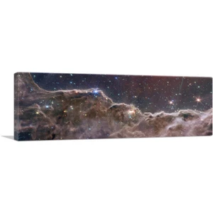 NASA James Webb Telescope JWST Cosmic Cliffs Carina Nebula Canvas Art Print - Bild 1 von 11