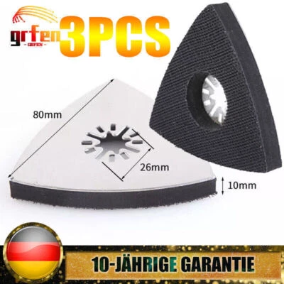 Schleifplatten Dreieck Schleifteller Fein Multitool Schleifplatte Schleifpapier - Bild 1 von 4