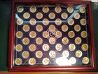 Silver & Gold Plated John F Kennedy Half Dollar Coins by Danbury Mint in Case