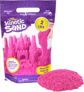 , 2Lbs Pink Play Sand, Moldable Sensory Toys for Kids, Resealable Bag (Packaging - Picture 1 of 12