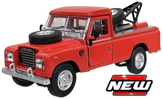 CARARAMA LAND ROVER SERIES 109 PICK UP TOW TRUCK RED 1:43 SCALE-454044 - Image 1 of 1