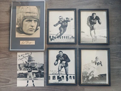 (6) LOTE Firmado 8x10 Red Grange, Sammy Baugh, Kimbrough Bears Autografiado Salón de la fama Foto 1 de 4