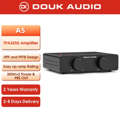 Douk Audio A5 TPA3255 Class D Digitalverstärker 300W mit wählbarem Netzteil - Bild 1 von 4