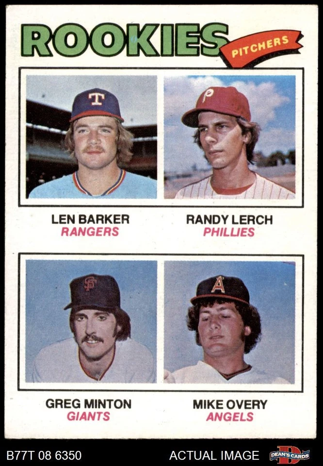 1977 Topps #489 Len Barker Rookie Pitchers 6.5 - EX/MT+ - Image 1 of 1
