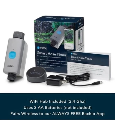 Rachio Smart Hose Timer (1 Valve 1 WiFi Hub) App-Controlled Outdoor Faucet Timer - Image 1 of 4