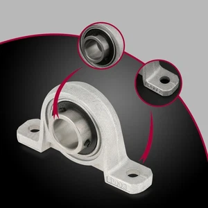 1Pc 17mm KP003 Zinc Alloy Mounted Pillow Block Bearing Mechanical Parts Ac DW - Picture 1 of 12