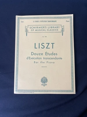 Liszt 12 Etudes D’Exécution Transcendsnte For The Piano 1967 Vol. 788 Rare Book  - Image 1 of 4