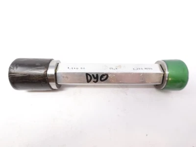 Medidor de pasador de enchufe 1,140" Go 1,160" No Go Clase X calibre liso DY0 Foto 1 de 4