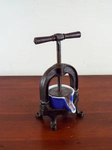 Antique 19thC French Meat Press Wooden Duck Press Tabletop Vintage Kitchen Decor - Picture 1 of 12