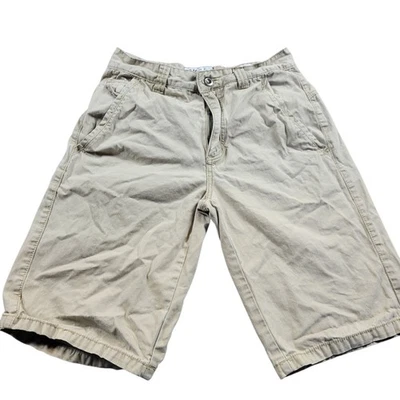 Pantalones Cortos BKE Para Hombre 30 Tostados Ajustados Frente Plano Carga Rayas Foto 1 de 4