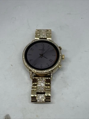 Fossil Gen 5E Smartwatch DW7F1 Gold w/ Rhinestone Band Wear OS 44mm - Image 1 of 3
