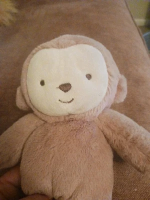 "Carters Child Mine Baby 2016 peluche marrón bebé mono 8"" ojos cosidos sonajero amoroso" Foto 1 de 4