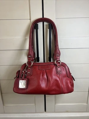 TIGNANELLO BOLSO DE MANO BANDOLERA CUERO GRANULADO ROJO Cartera Foto 1 de 4