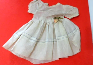 STIFF CRINOLINE ? BEIGE SHIRTWAIST DRESS HP DOLL FIT 14" FASHION DOLL 1950'S - Picture 1 of 4
