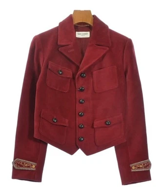 Chaquetas informales SAINT LAURENT PARIS rojas 34 (aprox. XXS) 2200620951296 Foto 1 de 4