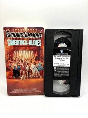 Richard Simmons Sweatin' To The Oldies 1988 VHS Video Cassette Tape - Tested - Image 1 of 4