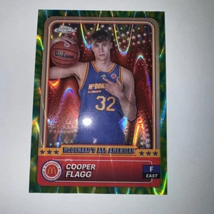 COOPER FLAGG TIE-DYE RAYWAVE REFRACTOR /25 SP 2024 TOPPS CHROME MCDONALDS ROOKIE - Bild 1 von 6