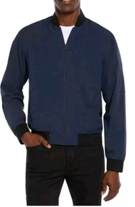 Express Men's Lightweight Bomber Jacket Size XL Black Iris Navy Blue NWT Free Sh - Picture 1 of 7