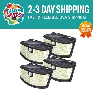 Illuminate Your Path: 120 LED Solar Step Lights with Wide Angle & Motion Sensor - Picture 1 of 8