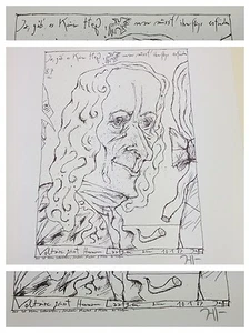 Horst Janssen : Original Zinkographie handsigniert Voltäre Voltaere - Picture 1 of 1