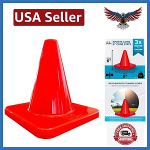 Pro 6 Zoll Trainingskegel - wetterfeste, robuste Fußball- & Agility-Marker - Bild 1 von 10