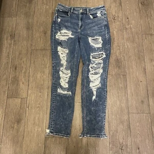American Eagle Mom Jeans Size 4 Regular - Picture 1 of 9