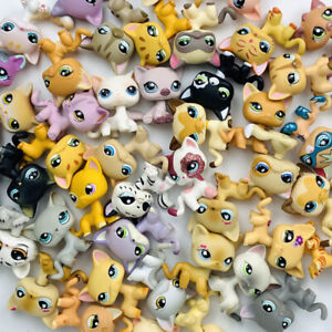 5Pcs/set littlest pet shop toys lps toy rare kitty all random send from old cats