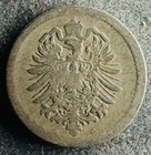 5 Pfennig 1888 G Deutsches Reich Wilhelm I KM#3 K291223/0E